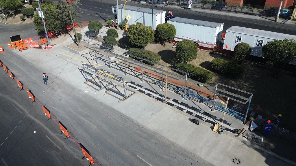 Avances del Trolebús Aztecas en la Ciudad de México