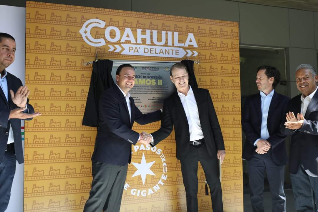 Grupo DEACERO invertirá 600 millones de dólares en Ramos Arizpe, Coahuila