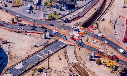Avances del Distribuidor Vial Lázaro Cárdenas y Venustiano Carranza en Mexicali