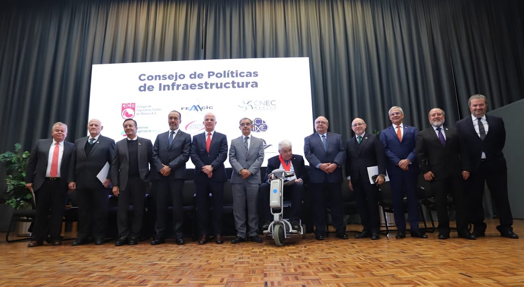 Colegio de Ingenieros Civiles de México presenta el Consejo de Políticas de Infraestructura